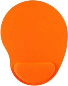 lot 1856 image: ZhangyiHot Wrist Rest Mouse Pad With Memory Foam Stepped-Wedge Design - Pain Relief, Non-Slip Comfortable Mousepad for Office Home Computer Laptop (Orange) - Retail $7
