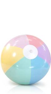 lot 1857 image: MiniInflat  Beach Balls  Inflatable Pastel Pool Balls for Kids Adults, Summer Beach Party Hawaiian Luau Birthday Party Supplies, Water Toys Gifts(Macarons)