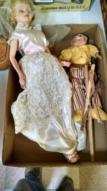 lot 1072 image: Kaysam 1961 Doll - 20, Paper Mache Marionette