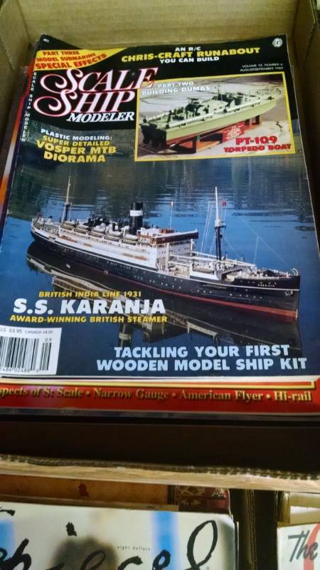 lot 1124 image: Scale Ship Modeler Magazines