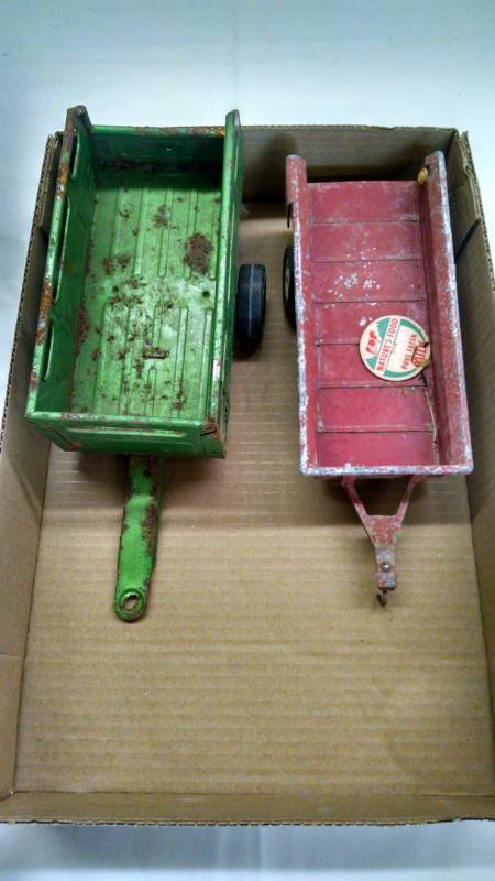 lot 1160 image: 2 Farm Toy Trailers