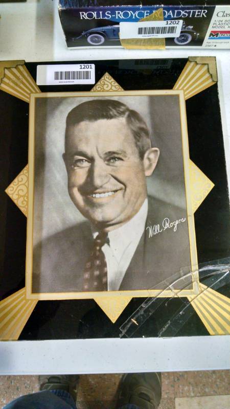 lot 1201 image: Will Rogers Picture