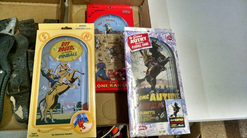 lot 1205 image: Table Top Pinball Games - Gene Autry, Roy Rogers, Lone Ranger