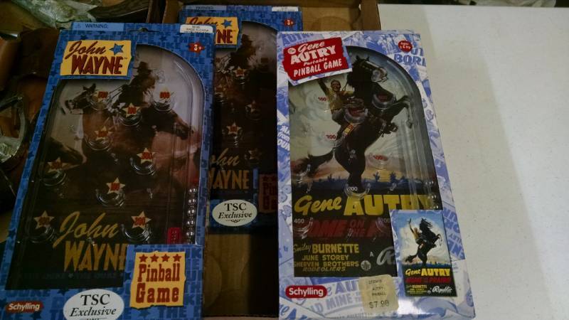 lot 1206 image: Table Top Pinball Games - Gene Autry, John Wayne