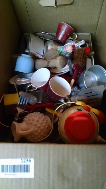 lot 1236 image: Box Lot of Play Dishes