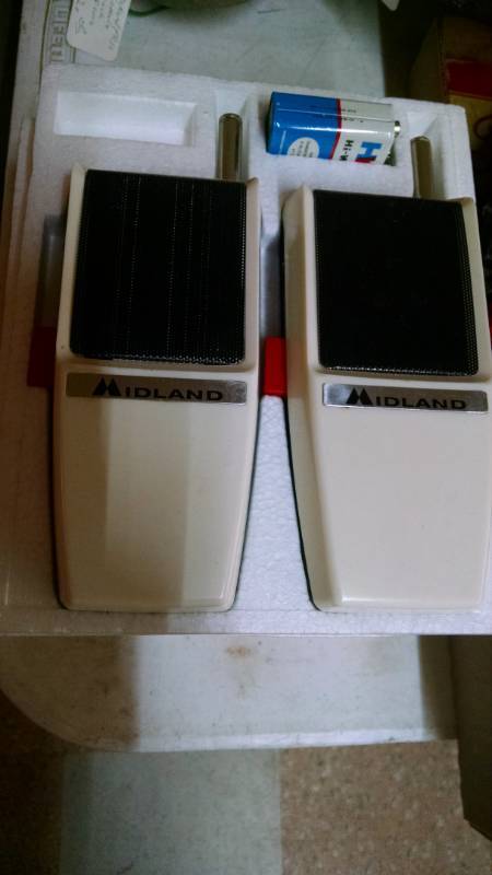 lot 1249 image: Midland Model 13-032 Walkie Talkies in Original Box