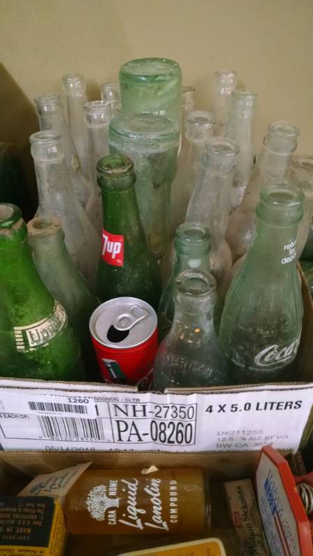 lot 1260 image: Box Lot of Pop Bottles