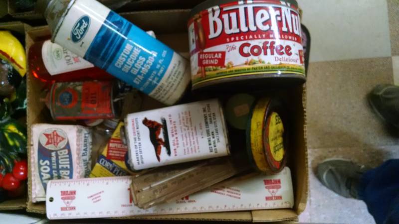 lot 1263 image: Box Lot of Drug Store Collectibles