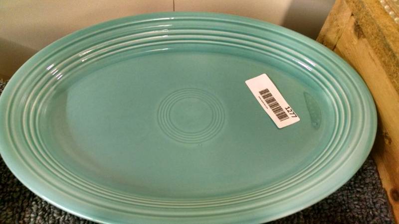 lot 1277 image: Turquoise Fiesta Serving Platter