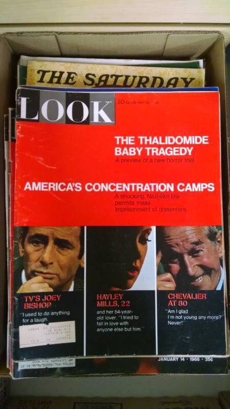 lot 1303 image: Look, Saturday Evening Post Magazines