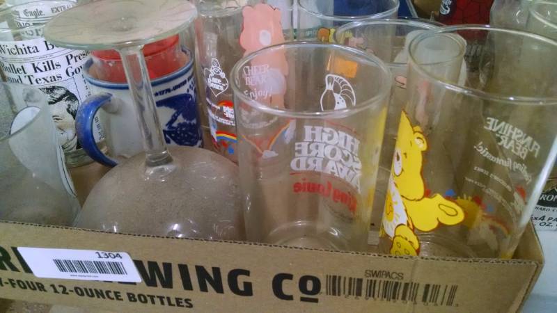 lot 1304 image: Asstd Glasses incl. 4 Wichita Eagle Glasses