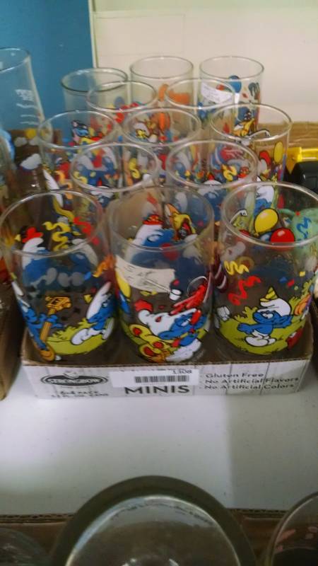 lot 1308 image: Smurf Character Glasses etc.