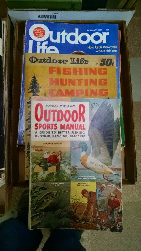 lot 1327 image: Box of Outdoor Magazines