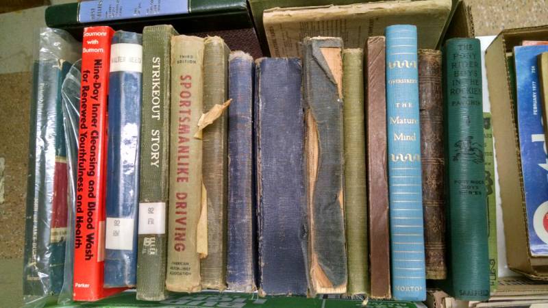 lot 1328 image: Box of Old Books