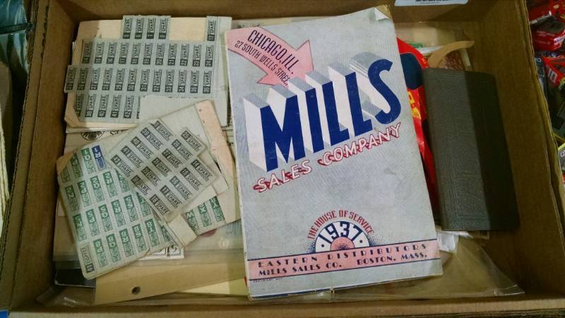 lot 1341 image: Old Post Cards, Tokens, Stamps, etc.