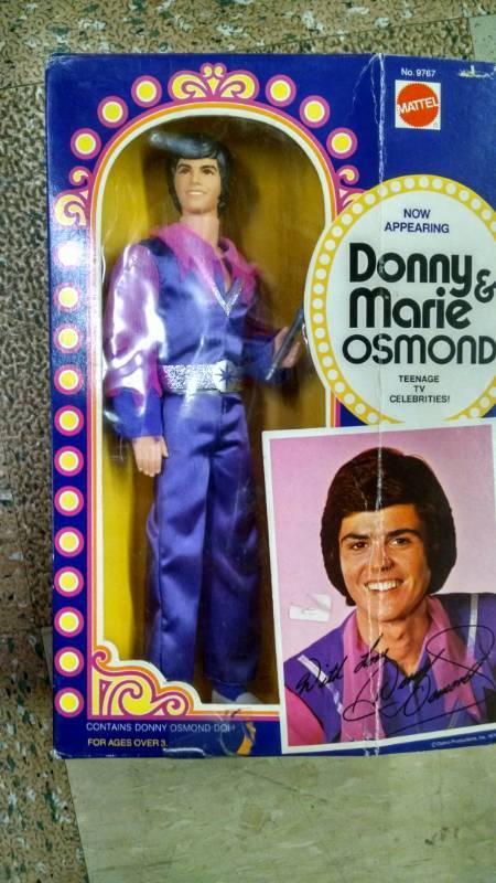 lot 1461 image: 4 Dolls - Donnie Osmond NIB, Fonzie, Capt. Maddox by Marx, & a Mego Doll