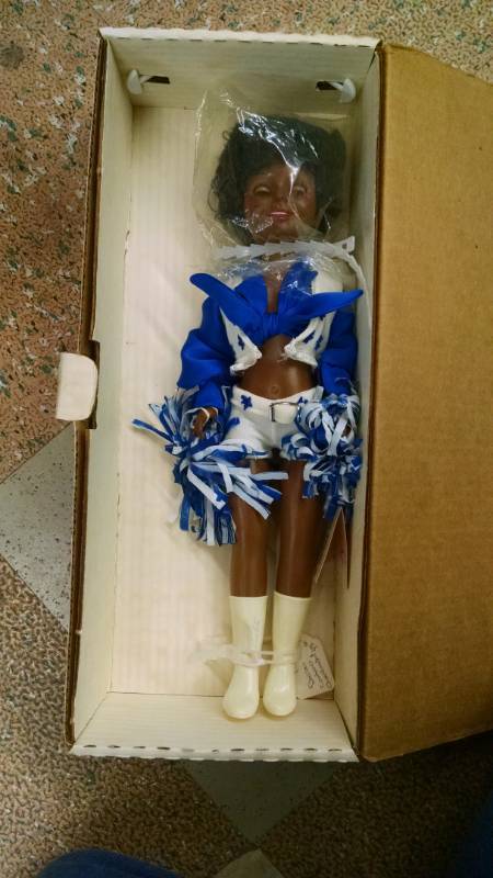 lot 1462 image: 3 Dolls - Dallas Cowboy Cheerleader, Gambina Doll, Turn-Bak Doll Outfit by Day King