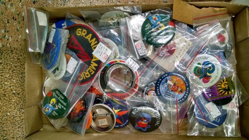 lot 1463 image: Box Lot of River Fest Pins