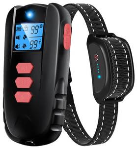 lot 2028 image: Remote Control Dog Training Collar, 2000FT Long Range IPX7 Waterproof Rechargeable Shock Collar with Beep Vibration Shock Flashlight Modes for 10-120lbs Dogs - Retail $18