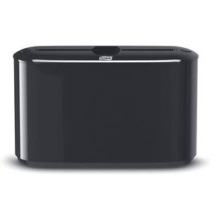 lot 2030 image: Tork Xpress Paper Towel Dispenser, Black, Single-Dispensing, Compatible with H2 Refills, Space-Saving Design (302028) - Retail $51