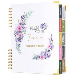 lot 2042 image: BEKESIN Wedding Planner Book and Organizer for Bride - 184 Pages Wedding Planning Book with Guest Lists, Checklists, Calendars and Pockets, Engagement Gift for Bride to Be and Couples - Retail $22