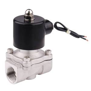 lot 2051 image: GOVALVE SUS304 Electric Solenoid Valve - 34 NPT 24V DC Stainless Steel Normally Closed Valve for Water Air Gas Fuel Oil - Retail $28