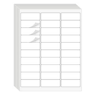 lot 2055 image: 1 x 2-58 Address Labels 900 Labels Sticker Paper for LaserInk Jet Printer mailing Labels 8.5 x 11 White 30 per Sheet - Retail $7