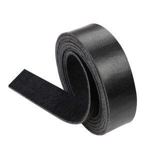 lot 2098 image: picheng Leather Strap 1 Inches Wide Flat Leather Straps Black Leather Strips for Crafts, Tooling, Belt, Garden Tools (2.5mm Thick 25 Inches Long) - Retail $10