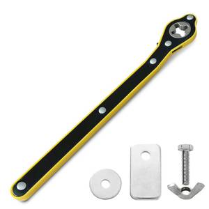 lot 2124 image: TONDA Jack Ratchet Wrench, Auto Labor-Saving Lug Wrench for Scissor Jack, Forward and Reversal Knob Design - Retail $7