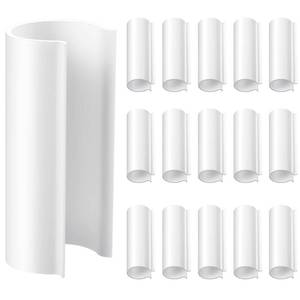 lot 2162 image: Jetec 64 Pieces PVC Pipe Clips Pool Cover Clamps for Above Ground Pools for Greenhouses, Row Covers, Shelters, Bird Protection, 2.4 Inches Long(1 Inch,White) - Retail $24