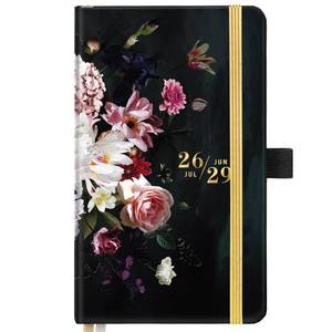 lot 2163 image: 2026-2029 Pocket PlannerCalendar - JUL. 2026 - JUN. 2029, 3.8 x 6.4, 3 Year Monthly Pocket PlannerCalendar, Monthly Calendar with 61 Note Pages, Pen Holder, Elastic Closure, Bookmark - Retail $9