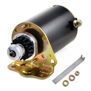 lot 2170 image: San-IgniteX 5746N 16T Starter Motor for Direct Replacement for Briggs and Stratton Starter(393499497401494198) Fitting John DeereCub CadetToroScotts mowers,12V high-Torque Power - Retail $36