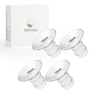 lot 2227 image: TOVVILD 15mm Flange Inserts for 24mm FlangeShield, Compatible with MomcozyMOMMEDSpectra Breast Pumps, Pump Parts Replace (4PCS 15mm) - Retail $9
