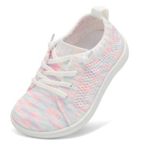 lot 2246 image: LeIsfIt Toddler Shoes Girls Boys Wide Shoes Kids Zero Drop Minimalist Sneakers Barefoot Slip on Tennis Sneakers Color White 5 Toddler - Retail $17