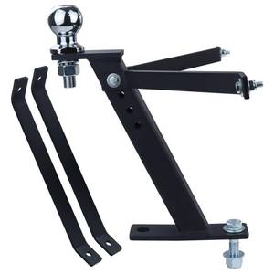lot 2255 image: GELASKA Lawn Mower Trailer Towing Hitch with Chrome Trailer Hitch Ball, 1-78 x 34 x 2 inch Hitch Ball, 2000 lbs, Garden Tractor Pro Hi Hitch for Cub Cadet Husqvarna Riding Mowers - Retail $49