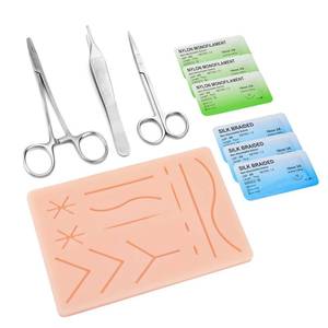 lot 2271 image: Ultrassist Suture Practice Kit for Medical and Vet Students, Starter Suture Kit Including Durable Silicone Pad, Suturing Tools, for Suture Curriculum Practice (Education Use Only) - Retail $14
