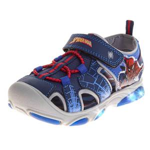 lot 2272 image: Josmo, Kids, Spiderman Lighted Sandal, Navy, 8, Medium - Retail $44