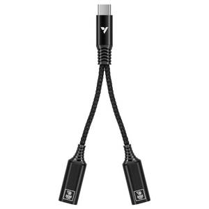 lot 2299 image: VIVOSUN USB-C Splitter with 1 Male to 2 Female, 2-in-1 Type C Splitter, Daisy-Chain Adapter Dongle for GrowHub Controller E42A - Retail $14