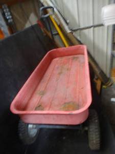 Old Vintage Red Wagon