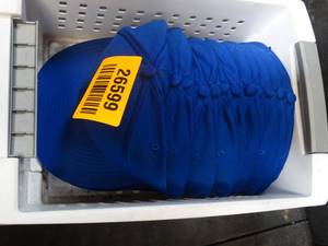 lot 26599 image: 12 Grey & Blue L Ball Caps
