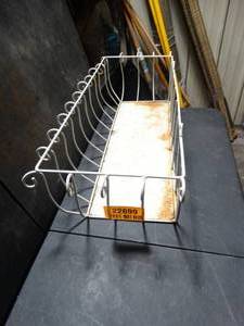 lot 22699 image: White Metal Basket
