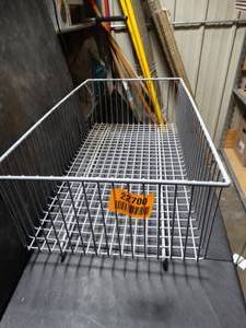 lot 22700 image: Grey Metal Basket