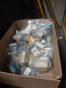 lot 22720 image: Box Full of New Surface Mount Back Boxes