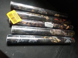 lot 22728 image: 5 floral nets drawer liner covering vinyl