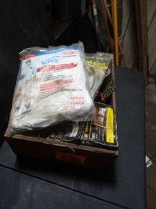 lot 22691 image: Lot of Misc. Nails, Wheel Spacer, & Full Coverage Painting Suit