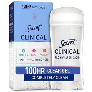 lot 102 image: Secret Clinical 100HR Antiperspirant Deodorant  Invisible Solid  Completely Clean  2.6oz - Retail $142