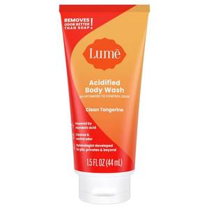 lot 124 image: Lume Mini Body Wash - Clean Tangerine - 1.5 fl oz - Retail $7