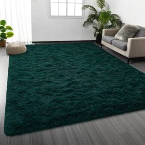 lot 441 image: Deerhoo Large Shag Area Rugs 8 x 10, Plush Fuzzy Rugs for Living Room, Ultra Soft Fluffy Furry Rug for Bedroom, Indoor Carpet Nursery Rugs for Kids Room Home Decor, Deep Green - Retail $121
