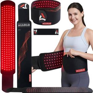 lot 456 image: ALLOLO Red Light Therapy for Body, 3 in 1 LEDs Red Light Therapy Belt with Timer Remote Control, 660nm 850nm Infrared Light Therapy Pad for Body Waist Shoulder Knee, 39 x 7.7 Large Area - Retail $64