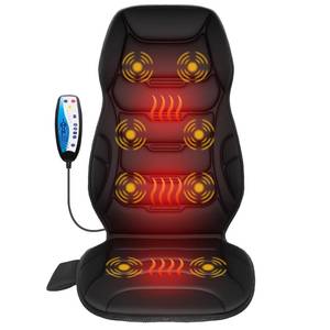 lot 475 image: COMFIER Back Massager with Heat, Vibration Massage Seat Cushion with 8 Massage Nodes & 5 Modes, Adjustable Chair Massager Pad for Home Office, Heated Chair Pad, Father��s Day Gift for Dad - Retail $50